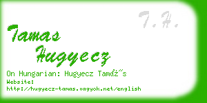 tamas hugyecz business card